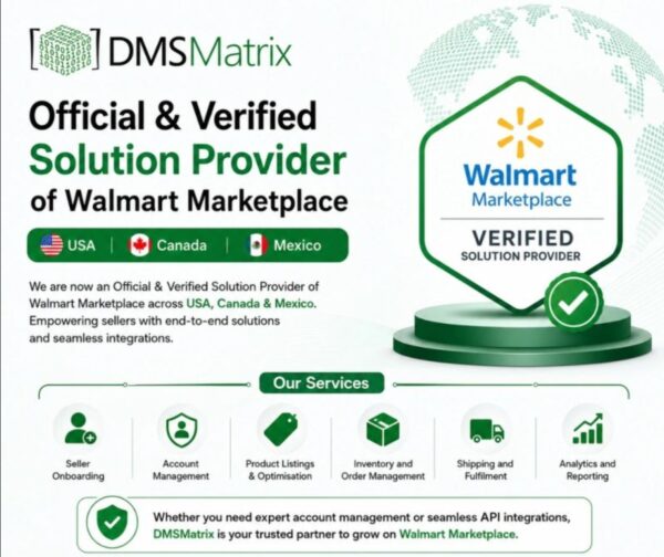 DMSMatrix Becomes an Official & Verified Solution Provider for Walmart Marketplace