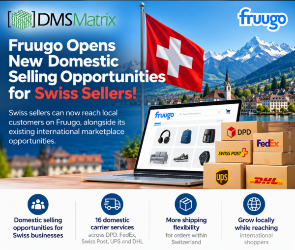 Fruugo Opens Domestic Selling Opportunities for Swiss Sellers, Expanding Local and Cross-Border eCommerce Potential